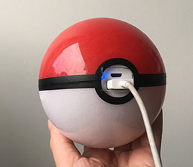 พบแบตเตอรี่สำรองรูป PokeBall ระเบิด