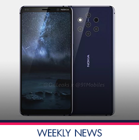 เรนเดอร์ Nokia 9 : เรือธง, กล้อง 5 ตัว, จอไร้ติ่ง