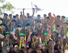 ลูกเสือสามัญรุ่นใหญ่โรงเรียนเซนต์ดอมินิก ร่วมงานชุมนุมลูกเสือรัตนโกสินทร์ ครั้งที่ 10