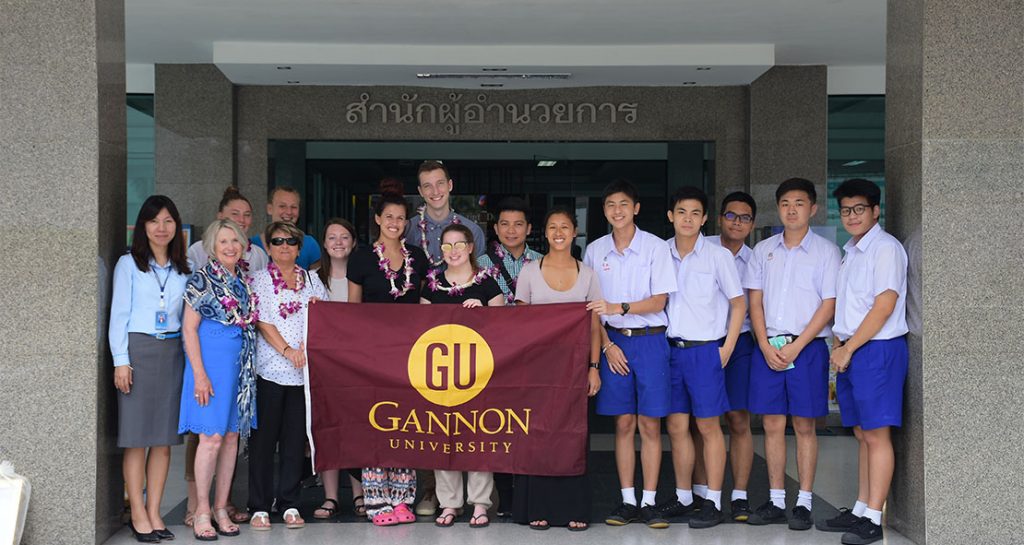 ต้อนรับอาจารย์และนักศึกษา Gannon University