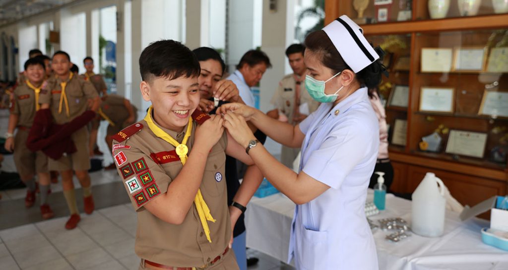 ฉีดวัคซีนป้องกันไข้หวัดใหญ่
