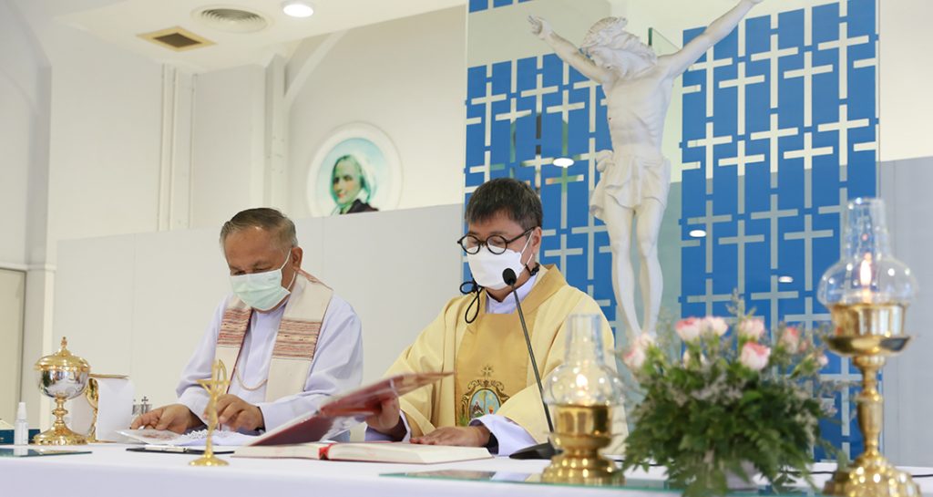 พิธีบูชาขอบพระคุณสมโภชพระหฤทัยของพระเยซูเจ้า และระลึกถึงแม่พระองค์อุปถัมภ์
