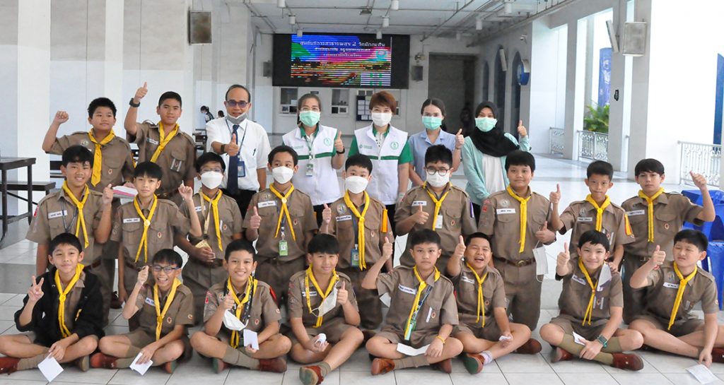 ฉีดวัคซีนป้องกันโรคหัด หัดเยอรมัน และคางทูม ชั้น ป.1 ฉีดวัคซีนป้องกันโรคคอตีบ และบาดทะยัก ชั้น ป.6