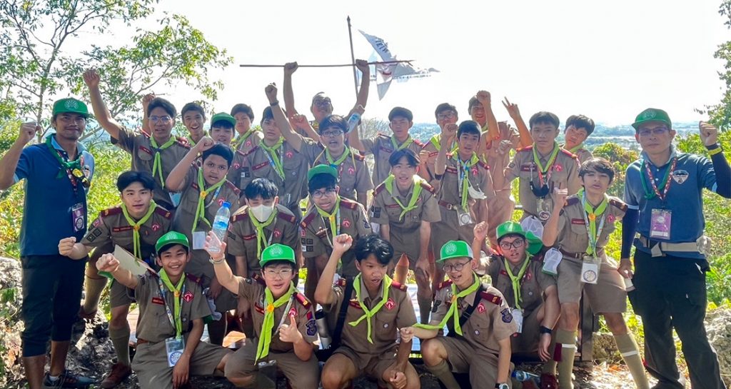 ลูกเสือสามัญรุ่นใหญ่โรงเรียนเซนต์ดอมินิก ร่วมงานชุมนุมลูกเสือรัตนโกสินทร์ ครั้งที่ 10
