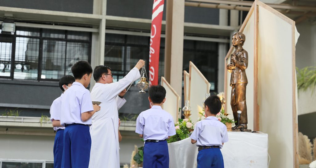 พิธีตรีวารเตรียมฉลองนักบุญดอมินิก ซาวีโอ องค์อุปถัมภ์ของโรงเรียนวันที่สอง “ดอมินิก… แบบอย่างของการรับผิดชอบหน้าที่อย่างดี”