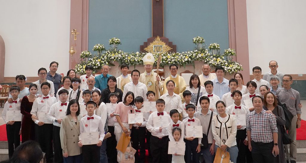 พิธีบูชาขอบพระคุณฉลองวัดนักบุญยอห์น บอสโก และรับศีลกำลัง ปีการศึกษา 2567