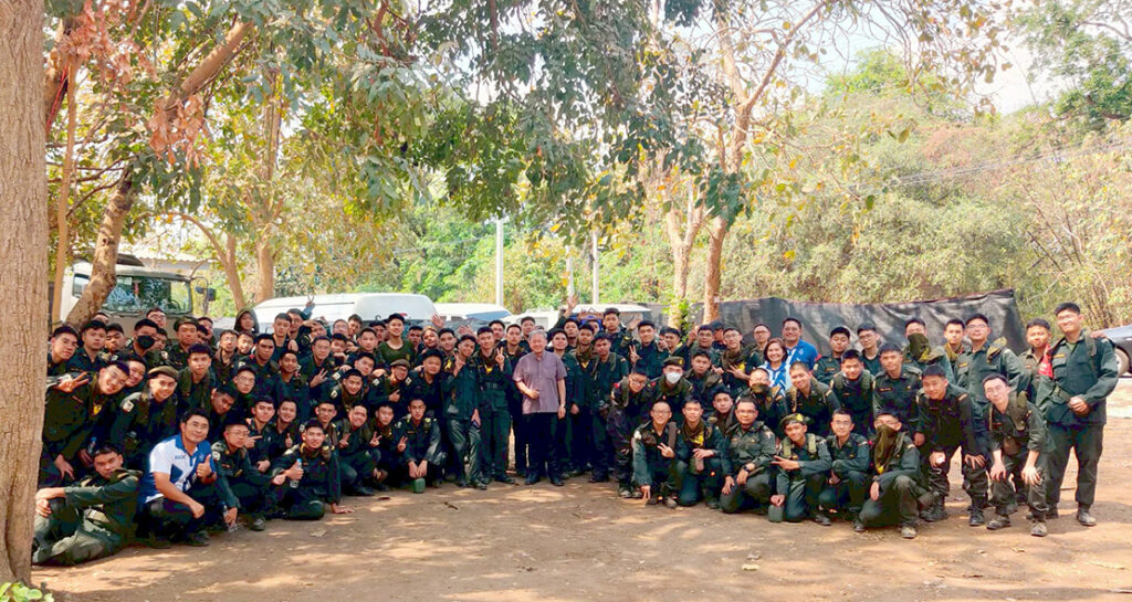 เยี่ยมชมการฝึก-ให้กำลังใจนักศึกษาวิชาทหารชั้นปีที่ 3 ปีการศึกษา 2568